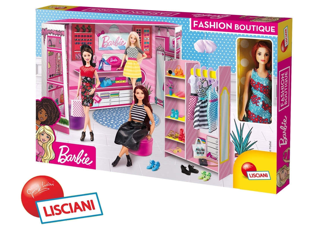 Barbie módní butik s panenkou Lisciani Marimex