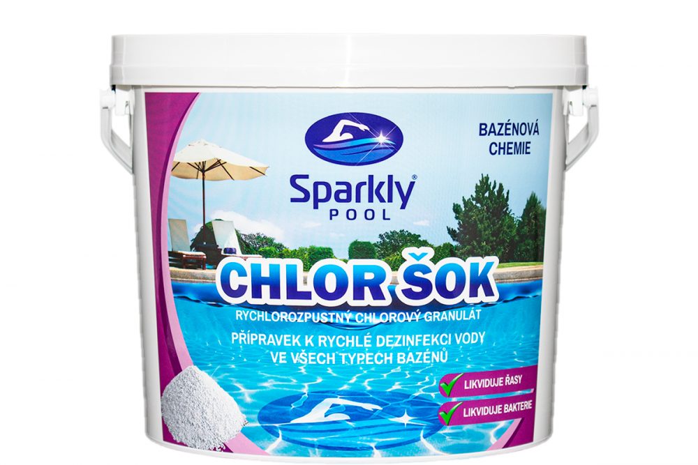 SparklyPool Sparkly POOL Chlor šok 3 kg