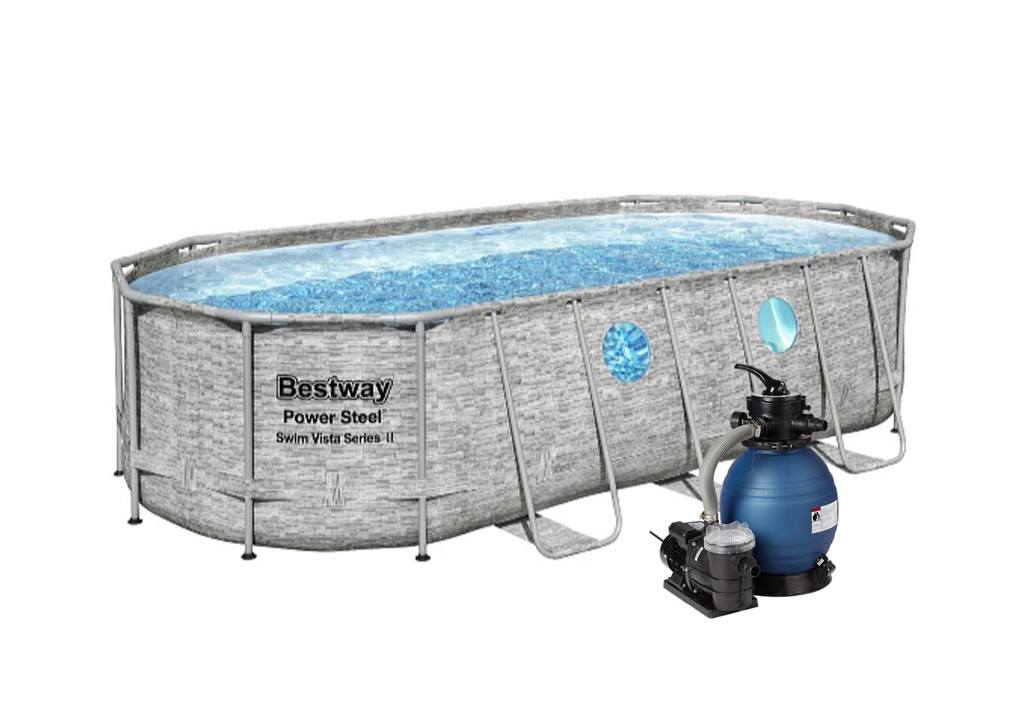 Bazén Bestway Stone Swim Vista s konstrukcí 5