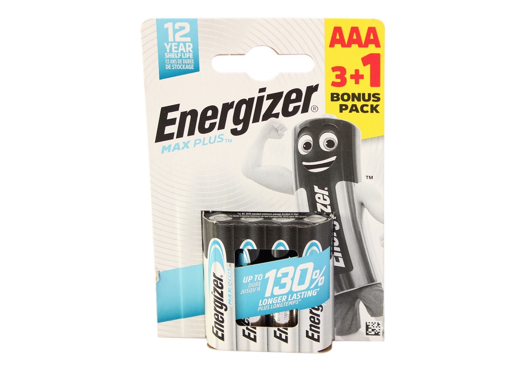 Energizer MAX Plus AAA 3+1 zdarma