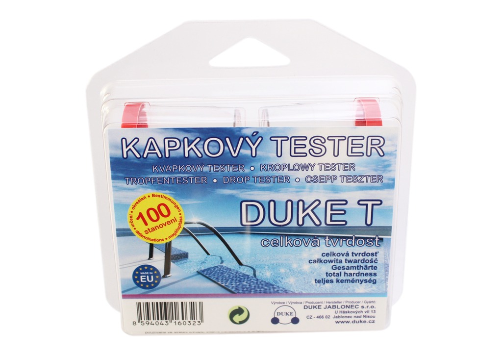 Kapkový tester DUKE T na tvrdost vody