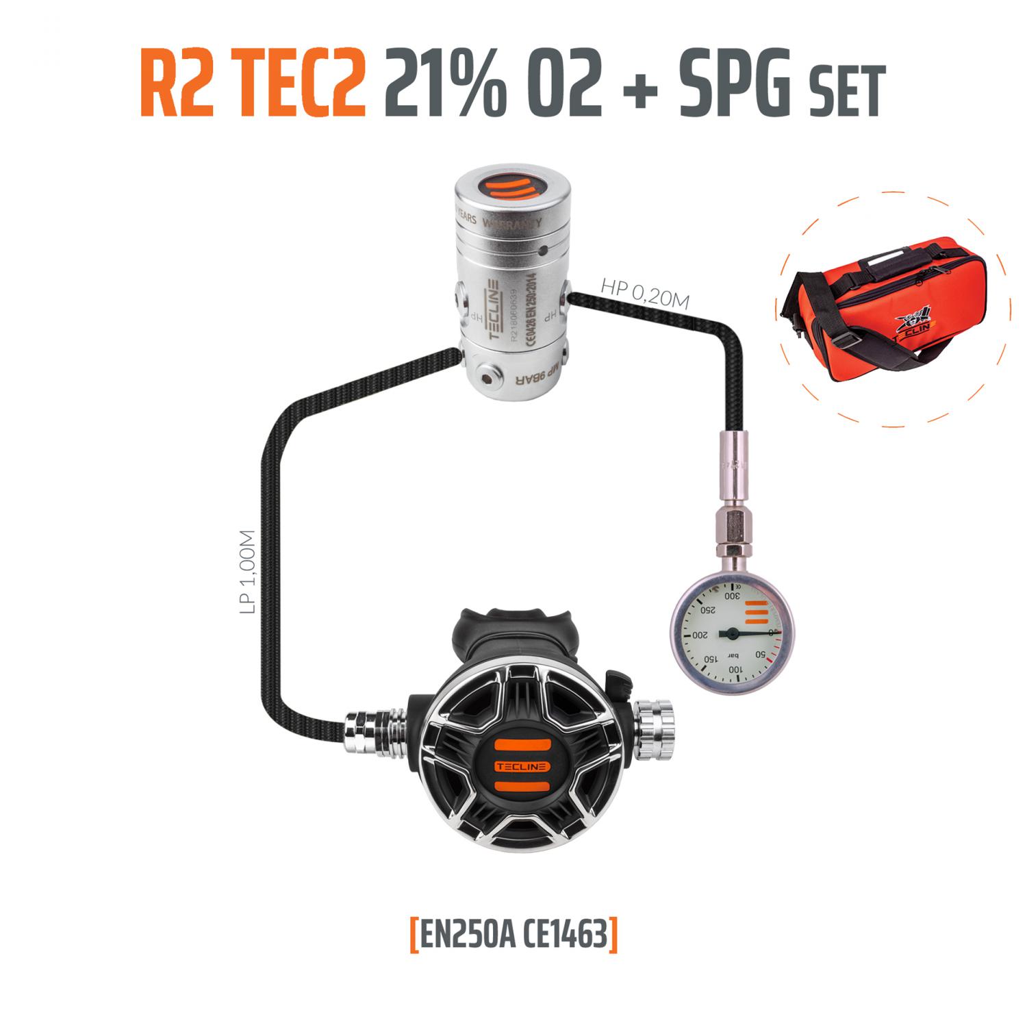 Tecline Regulátor R2 Tec2 21% O2 G5/8