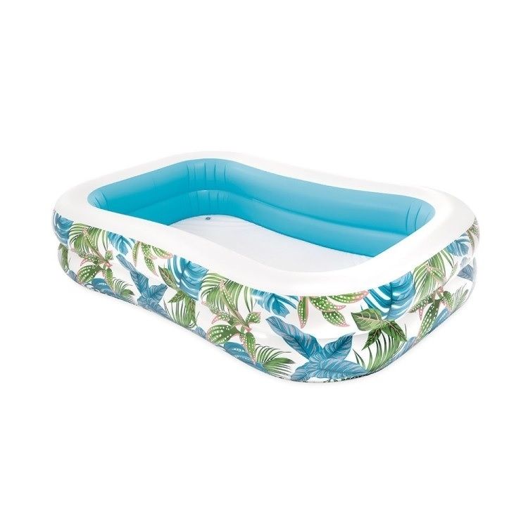 INTEX 57177 Nafukovací bazén 229 x 152 x 48 cm - tropické rostliny