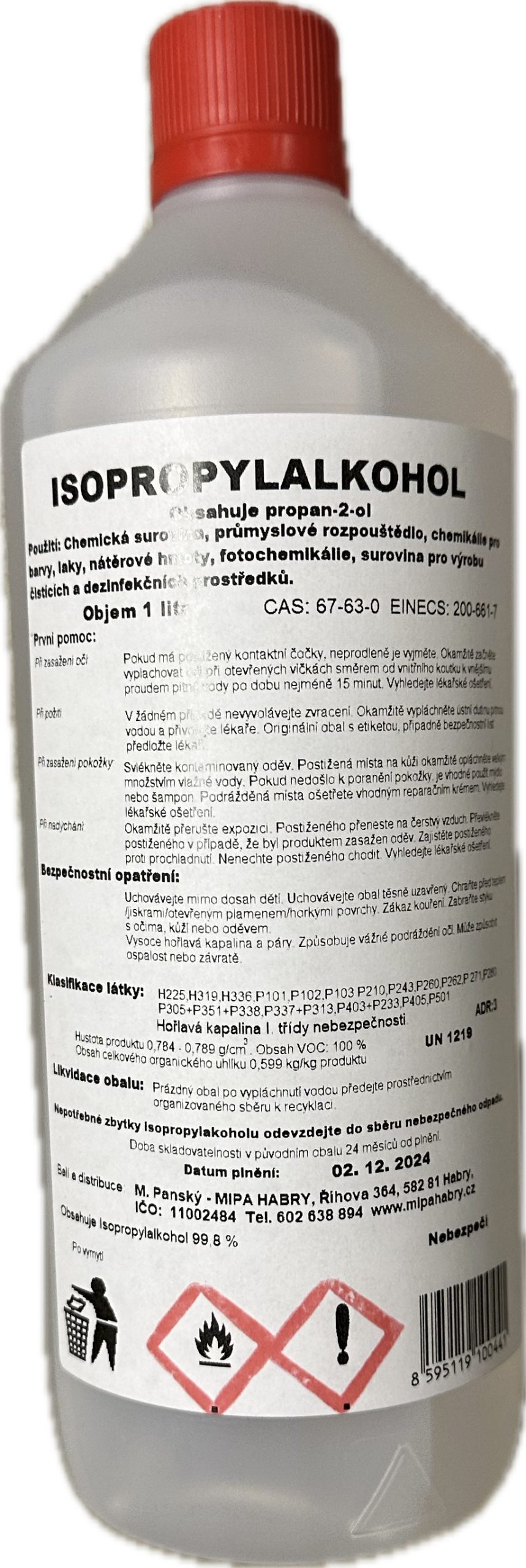 IPA 1l - isopropanol (Isopropylalkohol)