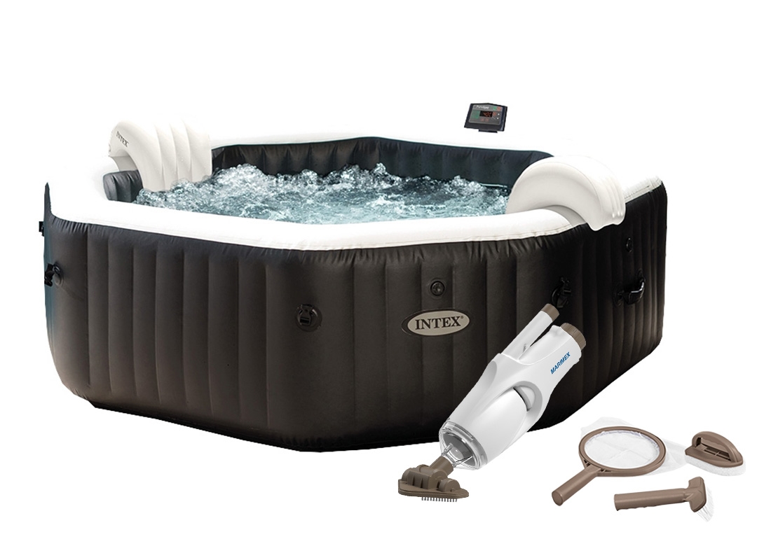 Intex | Vířivý bazén Pure Spa - Jet & Bubble Deluxe HWS 4 + výhodná sada příslušenství | 19900142 Intex