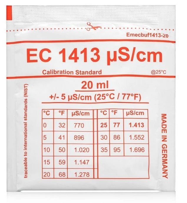 Kalibrační roztok pufr EC vodivost 1413µS/cm