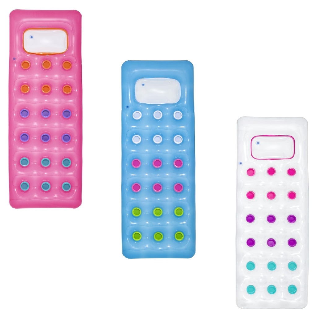 Bestway 43040 Nafukovací lehátko Fashion s okénkem 188 x 71 cm transparent