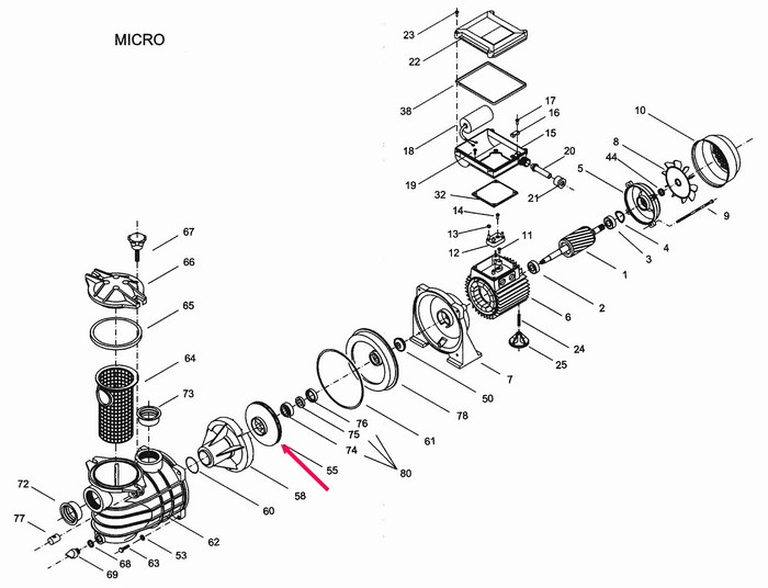 Vagnerpool Rozběhový kondenzátor bazénového čerpadla 16uF - Micro Delfino 50