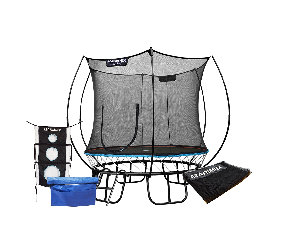 Marimex | Trampolína Marimex FreeJump 244 cm + ochranná síť + schůdky + kotvící sada + výhodná sada příslušenství ZDARMA | 19900168 Marimex