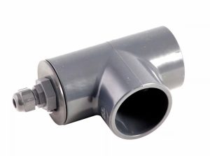 Vagnerpool T-kus 50 mm s j&iacute;mkou pro sn&iacute;mač teploty - bočn&iacute;