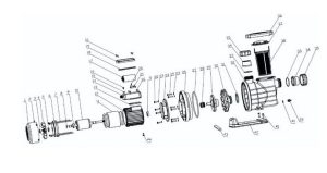 HANSCRAFT Průhledné víko předfiltru čerpadla Blue Power - 260