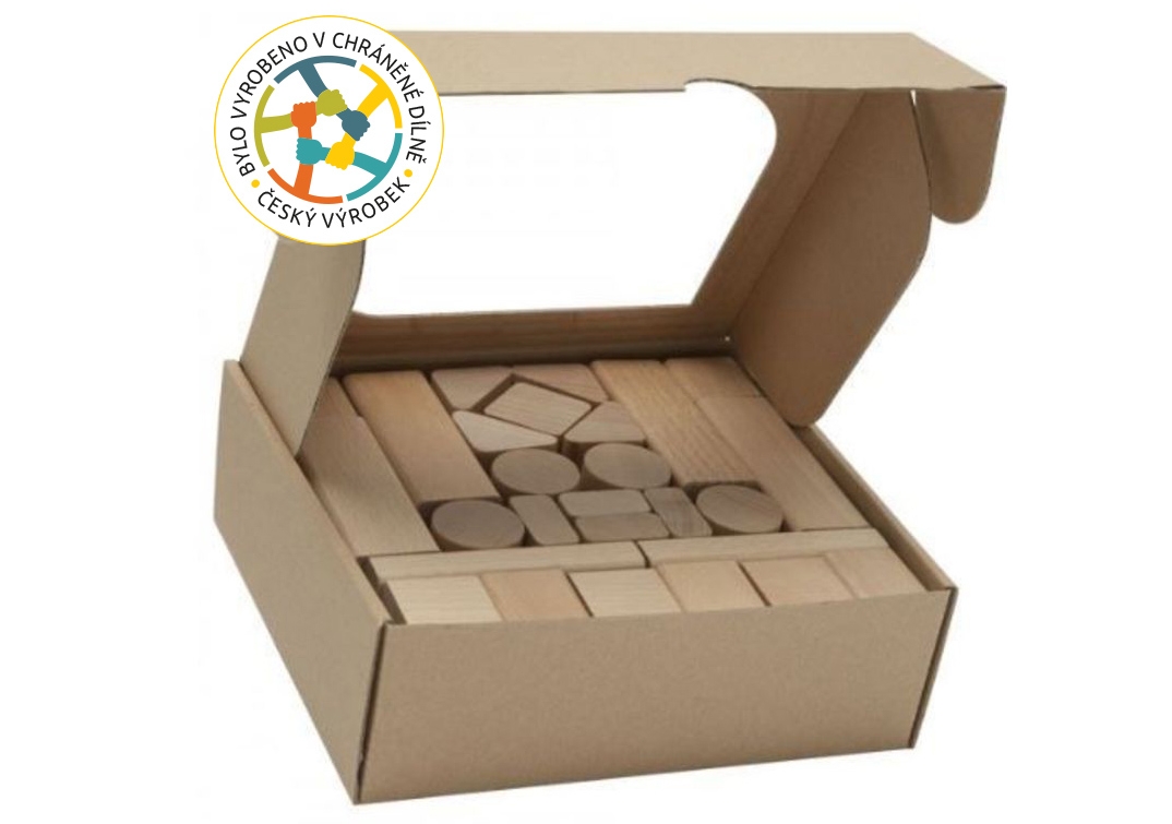 T-wood Dřevěné kostky 50 ks