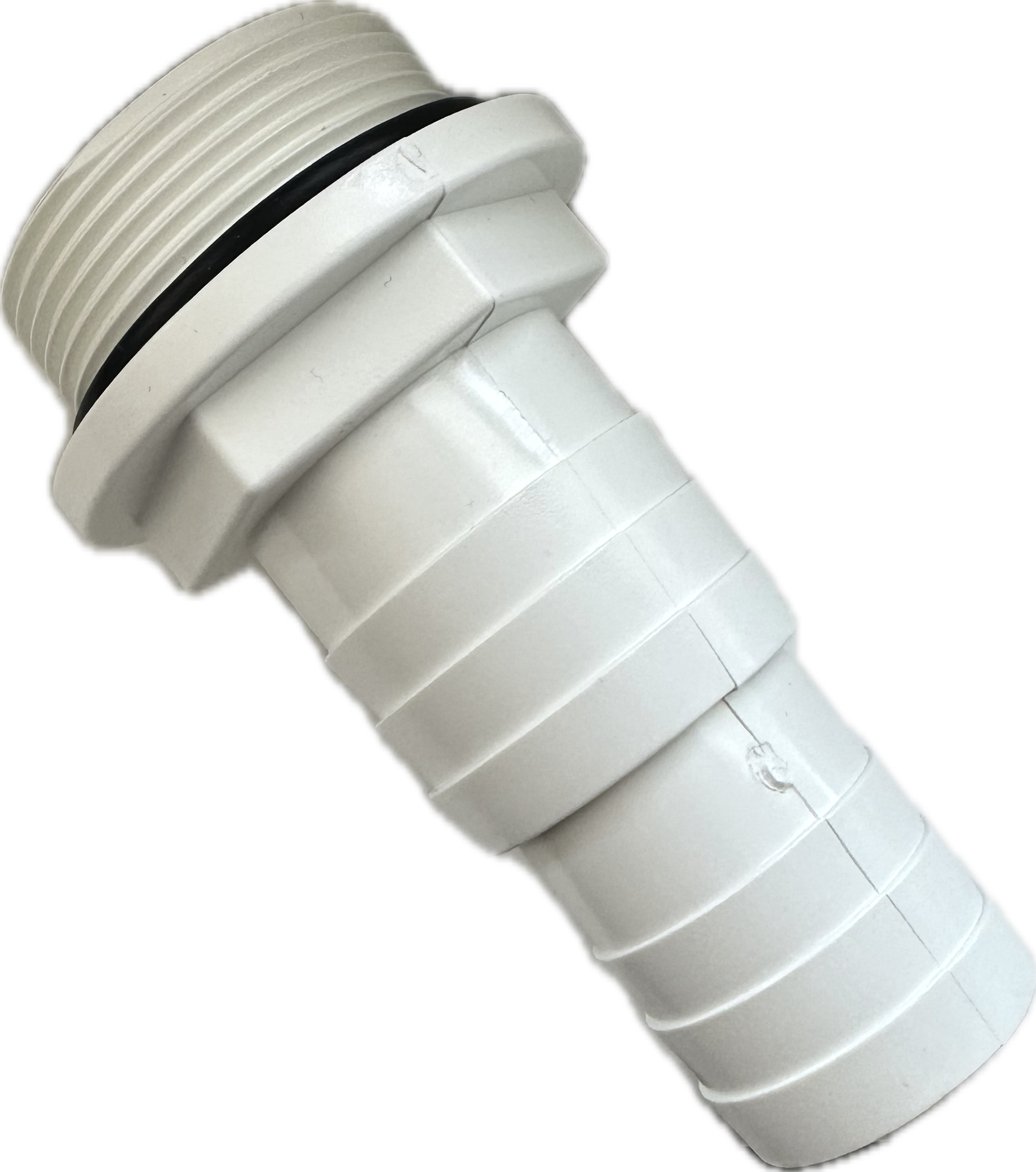 Poolservis ABS bílý trn hadicový 38/32 x 1 1/2" s o-kroužkem