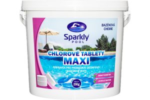 SparklyPool Sparkly POOL Chlorov&eacute; tablety pomalurozpustn&eacute; MAXI 3 kg