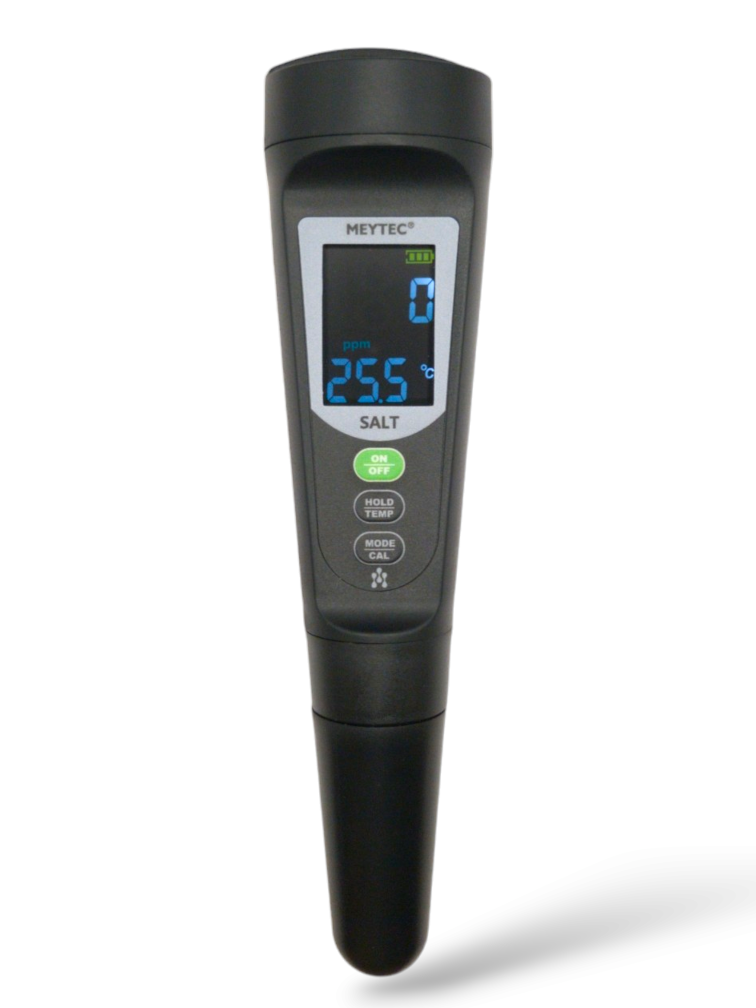 Tester na sůl v bazénu digitální Meytec pro měření salinity ve vodě