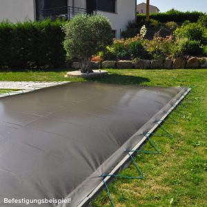 Nafukovací zimní plachta na bazén POOLSANA AIR PROTECT antracitová
