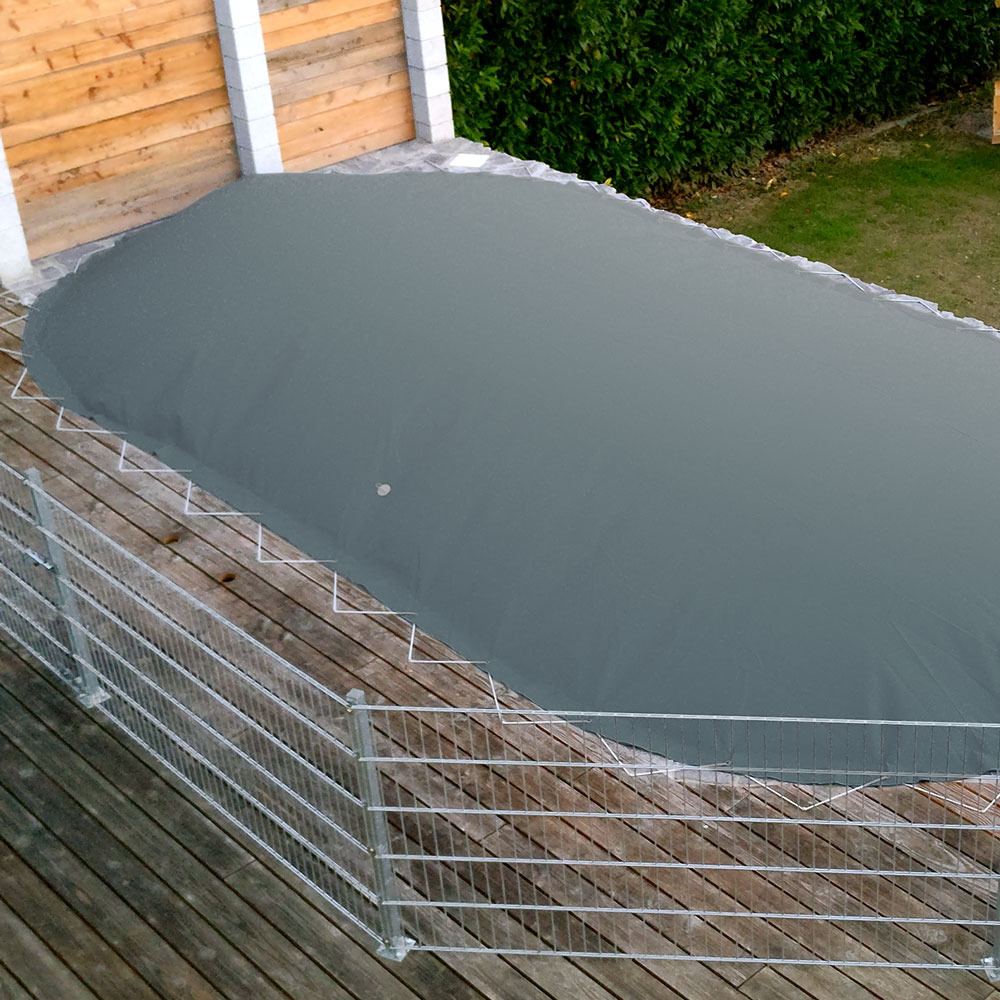 Nafukovací zimní plachta na bazén POOLSANA AIR PROTECT antracitová