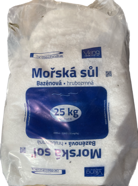 Vagnerpool Bazénová mořská sůl - poškozený pytel - 23-25 kg - Chorvatsko - pouze osobní odběr